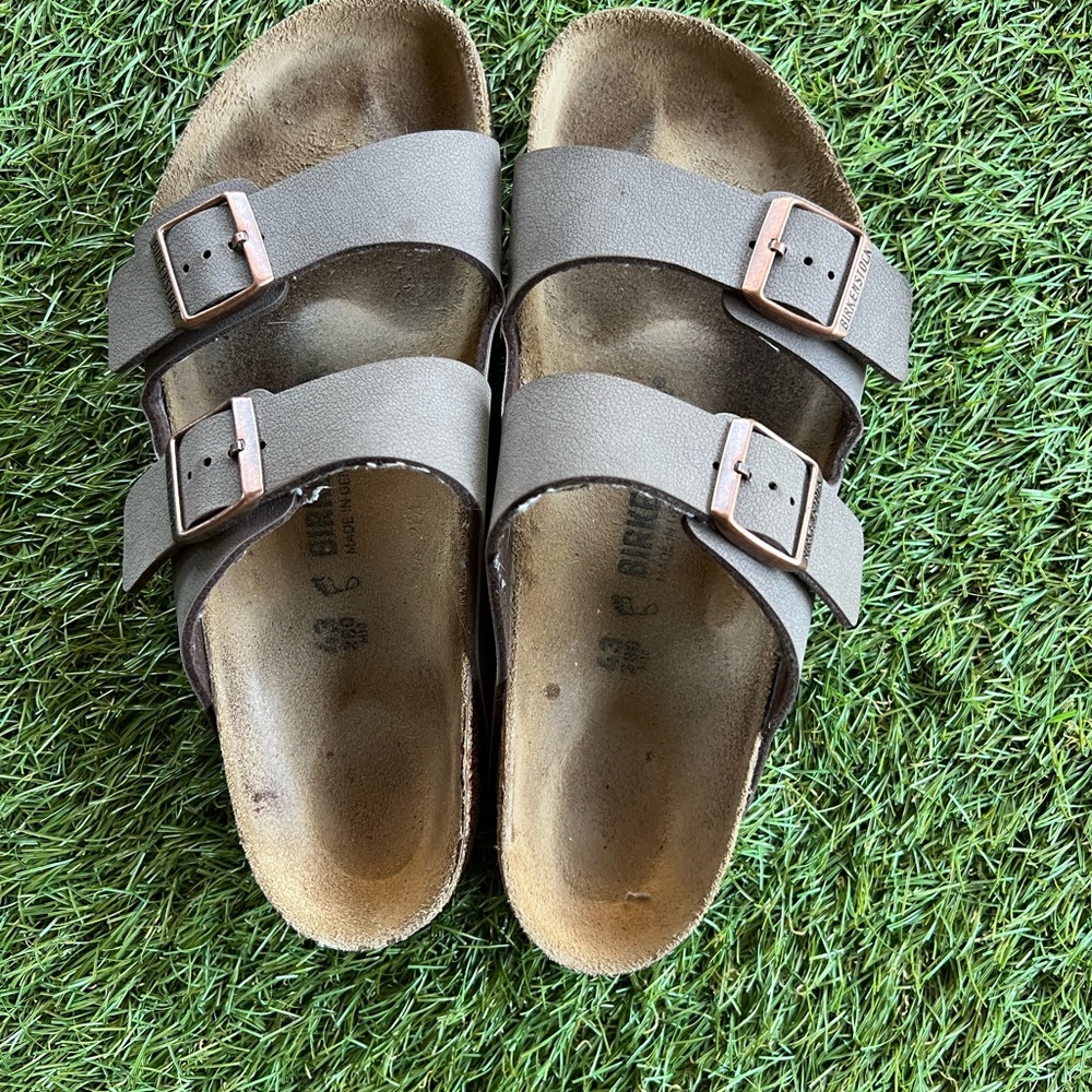 Birkenstock brown Double Strap Sandals - Picture 1 of 5